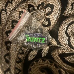 RUNTZ Logo Enamel Pin - Green & Purple